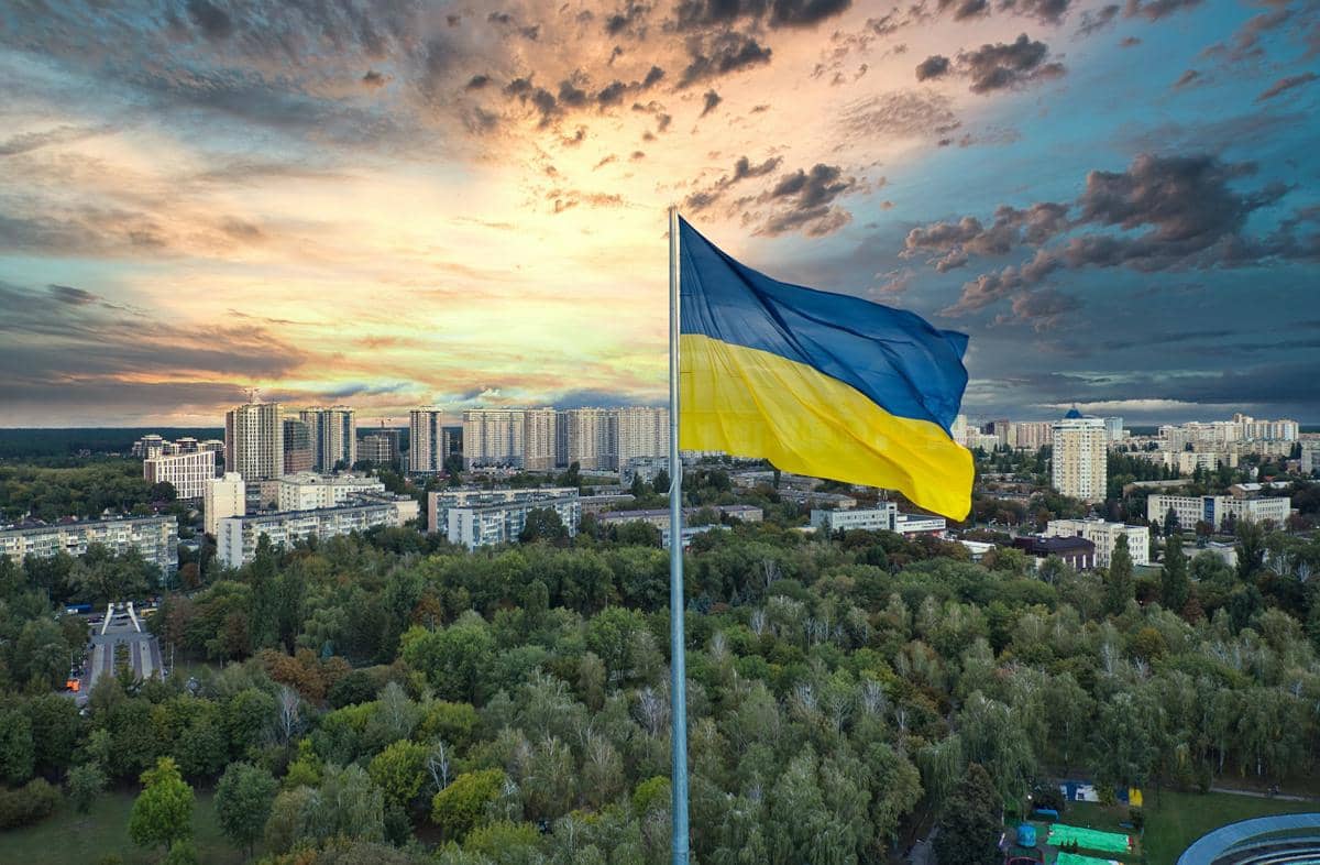 ilustrasi bendera Ukraina