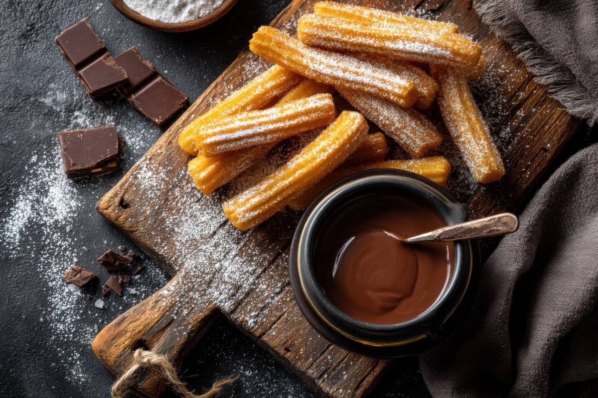 churros dan saus cokelat
