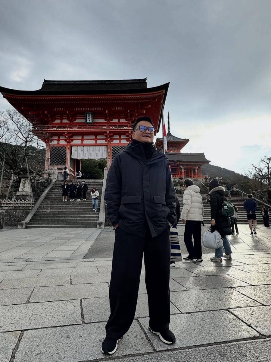 Hedi Yunus mengunjungi Kuil Kiyomizu di Kyoto.