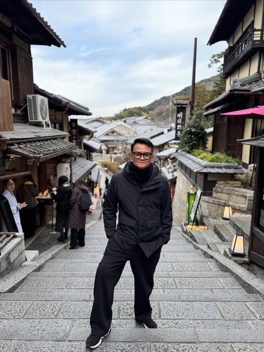 Hedi Yunus mengunjungi Kuil Kiyomizu di Kyoto.