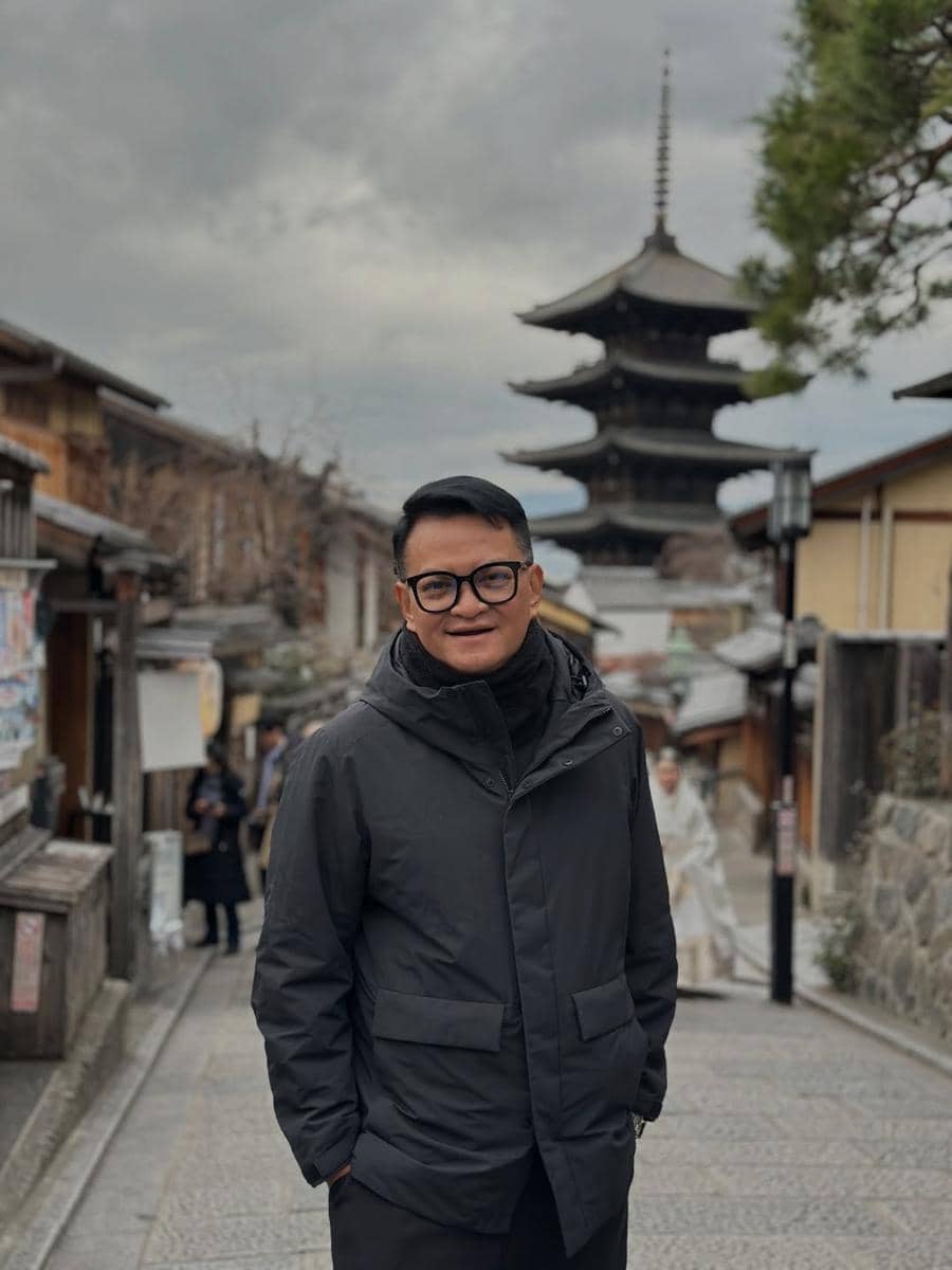 Hedi Yunus mengunjungi Kuil Kiyomizu di Kyoto.