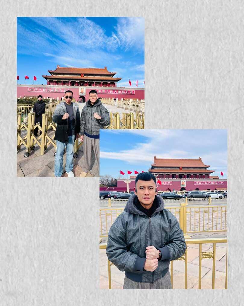 Keluarga Choky Sitohang jalan-jalan di Beijing.