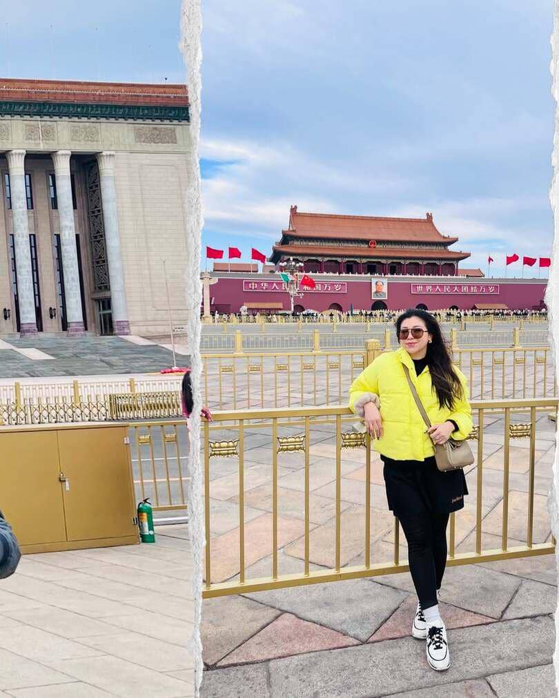 Keluarga Choky Sitohang jalan-jalan di Beijing.