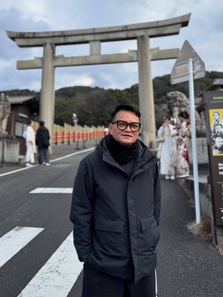 Hedi Yunus mengunjungi Kuil Kiyomizu di Kyoto.