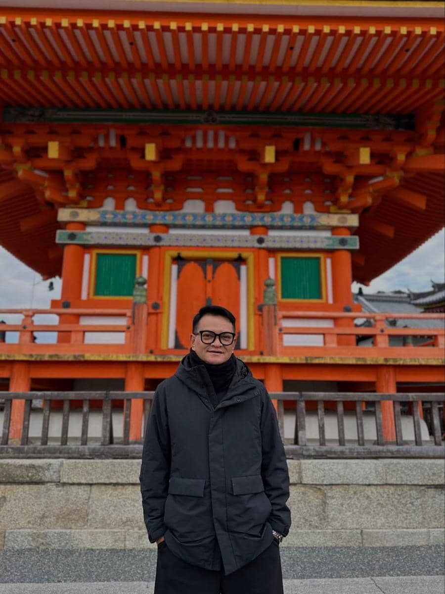 Hedi Yunus mengunjungi Kuil Kiyomizu di Kyoto.