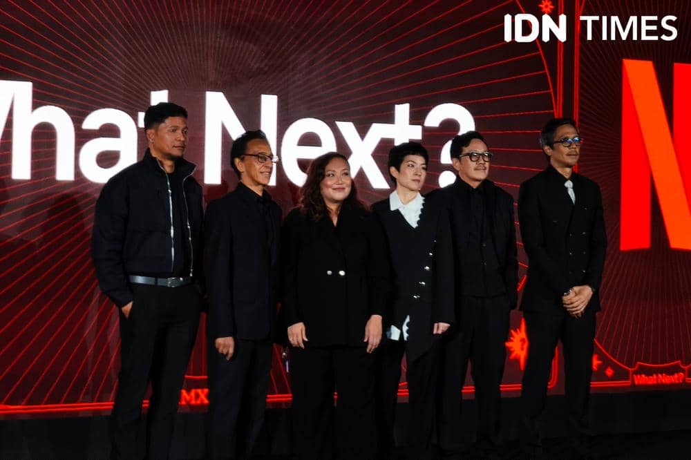 Potret press conference Next on Netflix Indonesia 2026 di Jakarta, Kamis (15/1/2026)