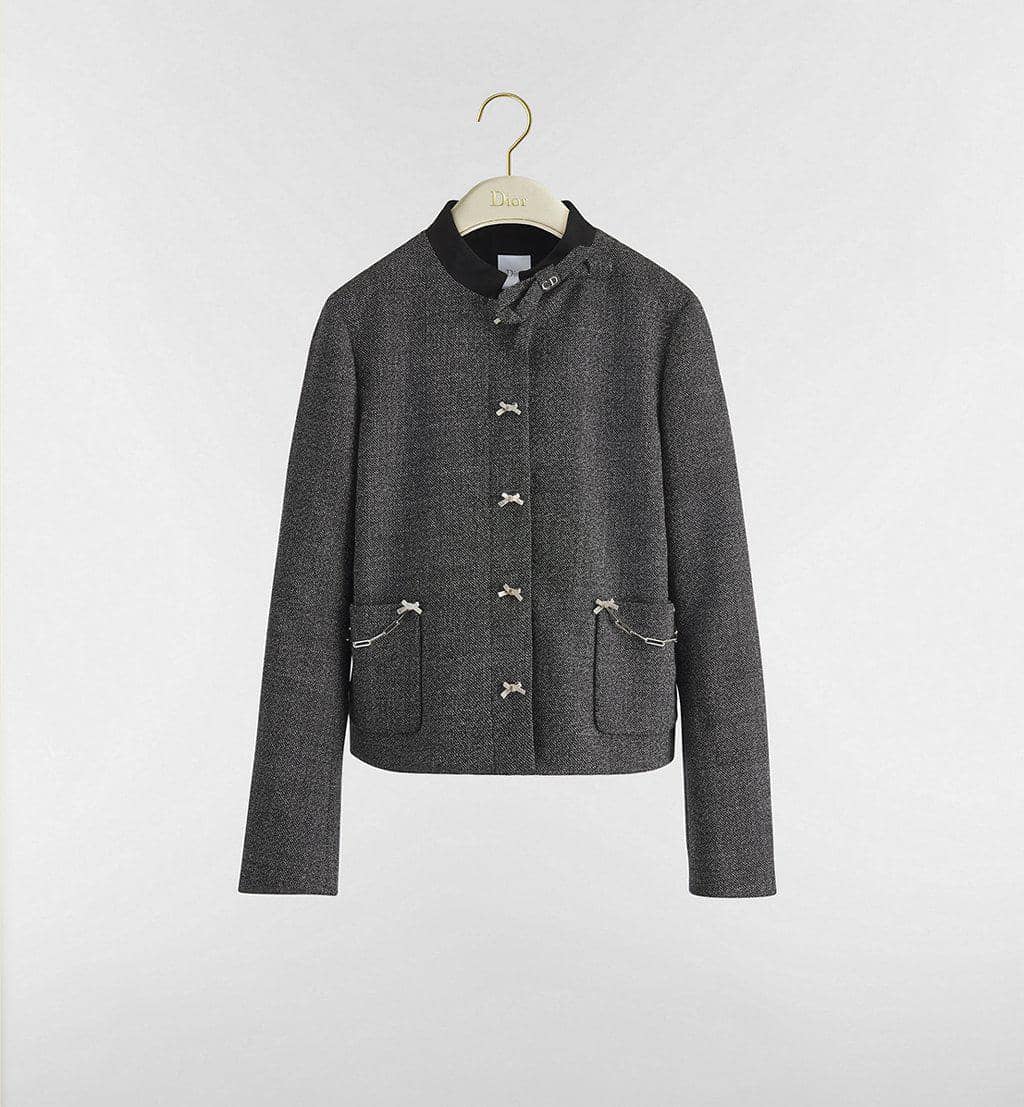 Cropped Jacket in black and white virgin wool tweed - IDR 82.000.000.jpg