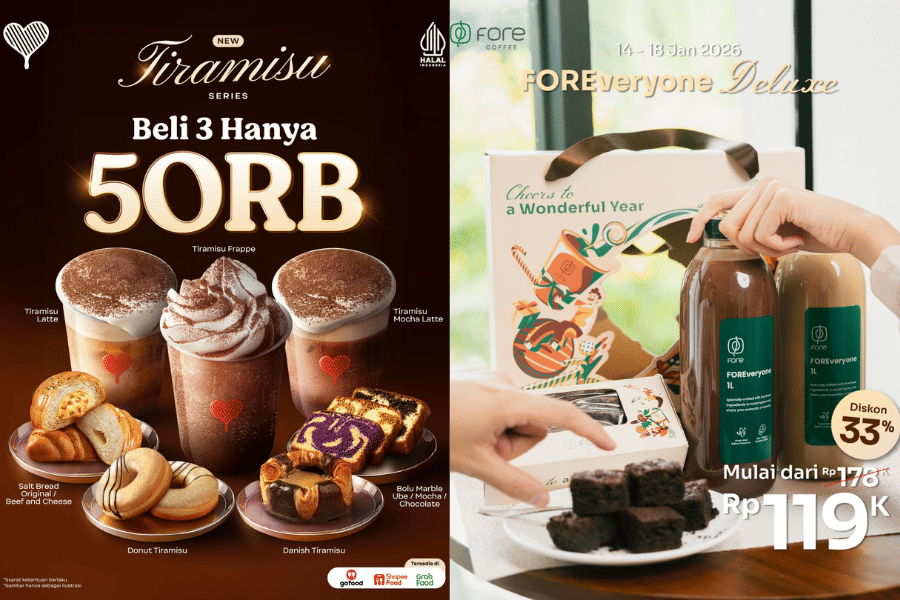 Promo Kopi Kenangan dan Fore Coffee Januari 2026
