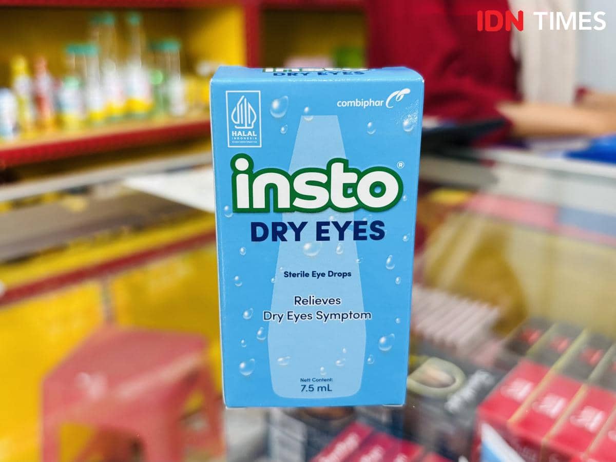 Produk INSTO Dry Eyes untuk mata kering. (IDN Times/Dhana Kencana)
