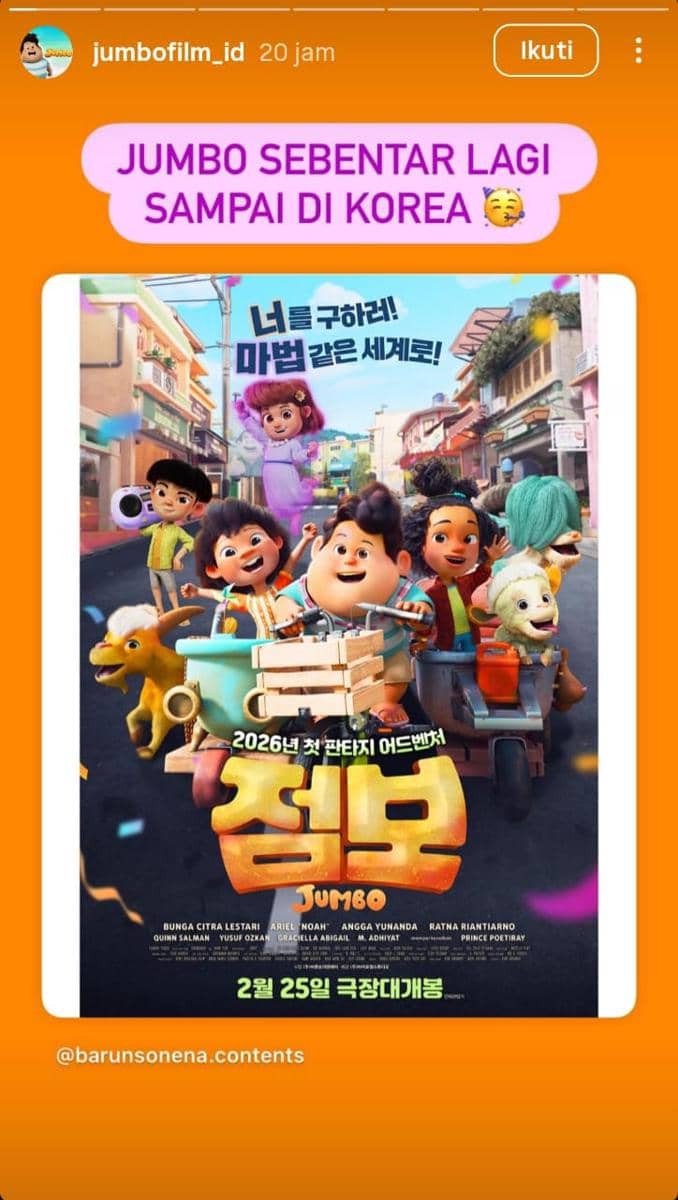 Film Jumbo tayang di bioskop Korea Selatan