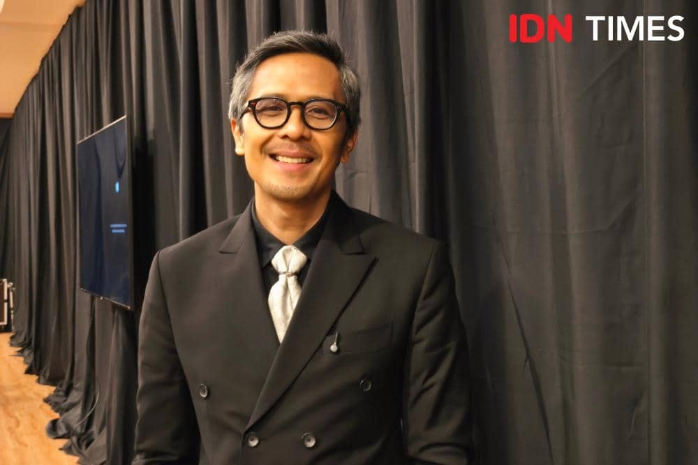 Teddy Soeriaatmadja ditemui saat sesi roundtable usai press conference Next on Netflix Indonesia 2026 di Jakarta, Kamis (15/1/2026)