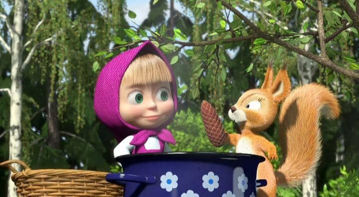 cuplikan Masha and The Bear "Jam Day"