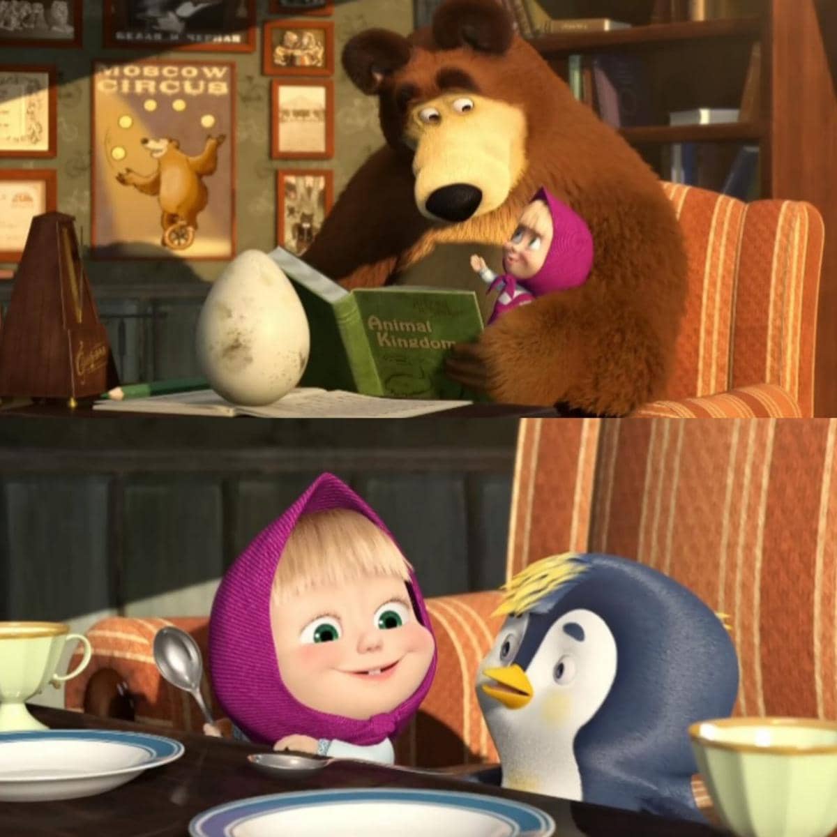 cuplikan Masha and The Bear "The Foundling"