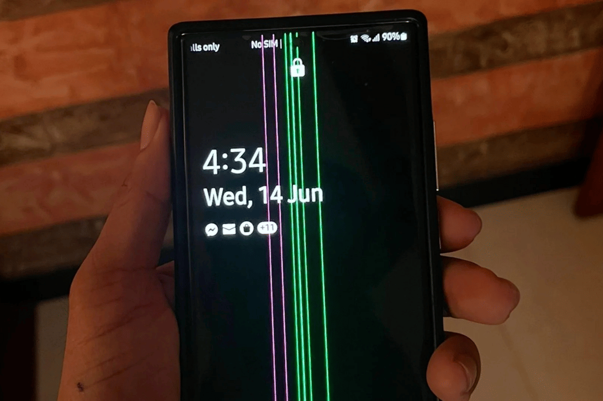 green line di HP Samsung