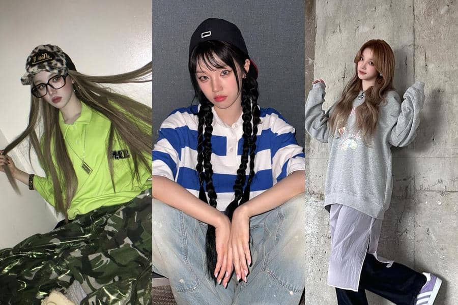 ide padu padan outfit oversize ala Yuqi i-dle 