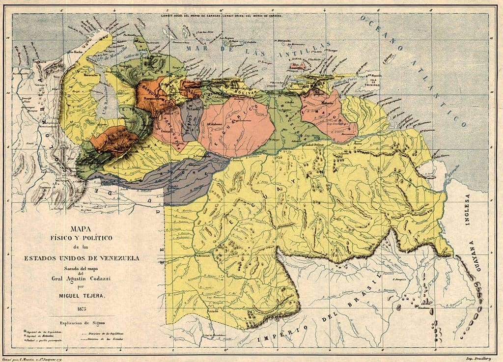 ilustrasi peta Venezuela