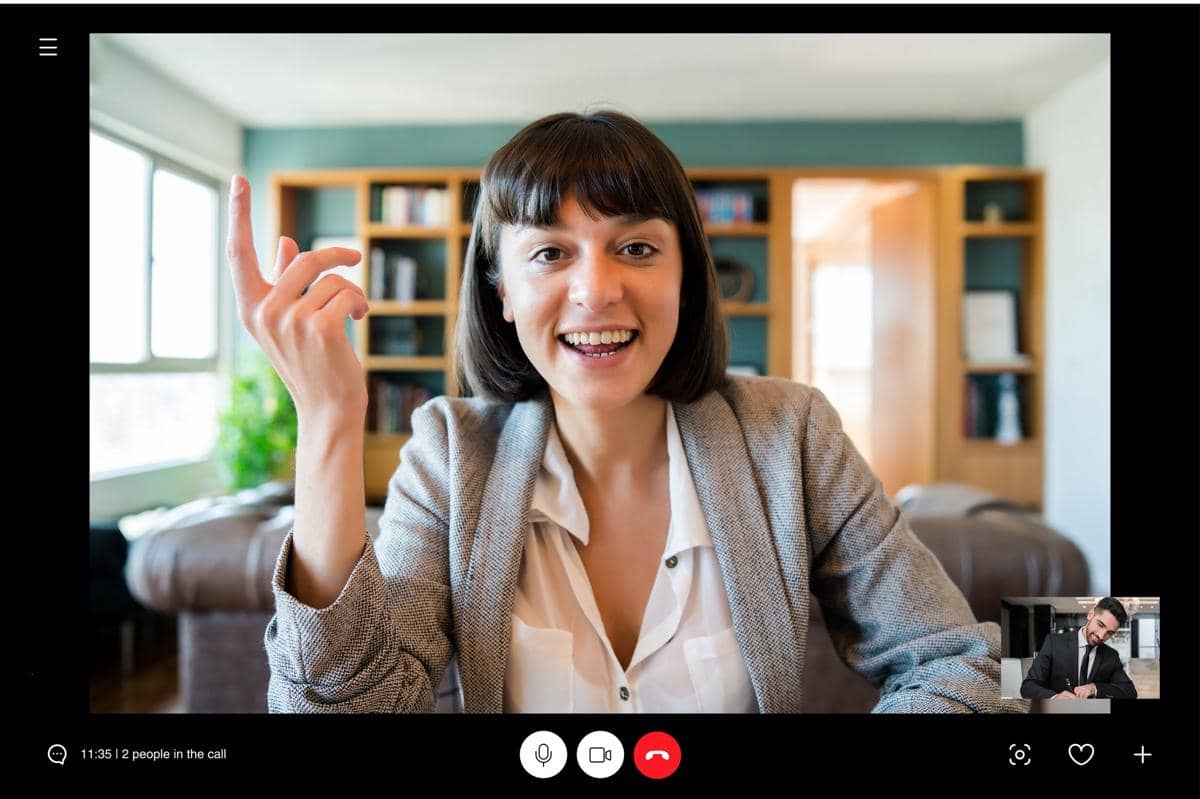 ilustrasi zoom meeting