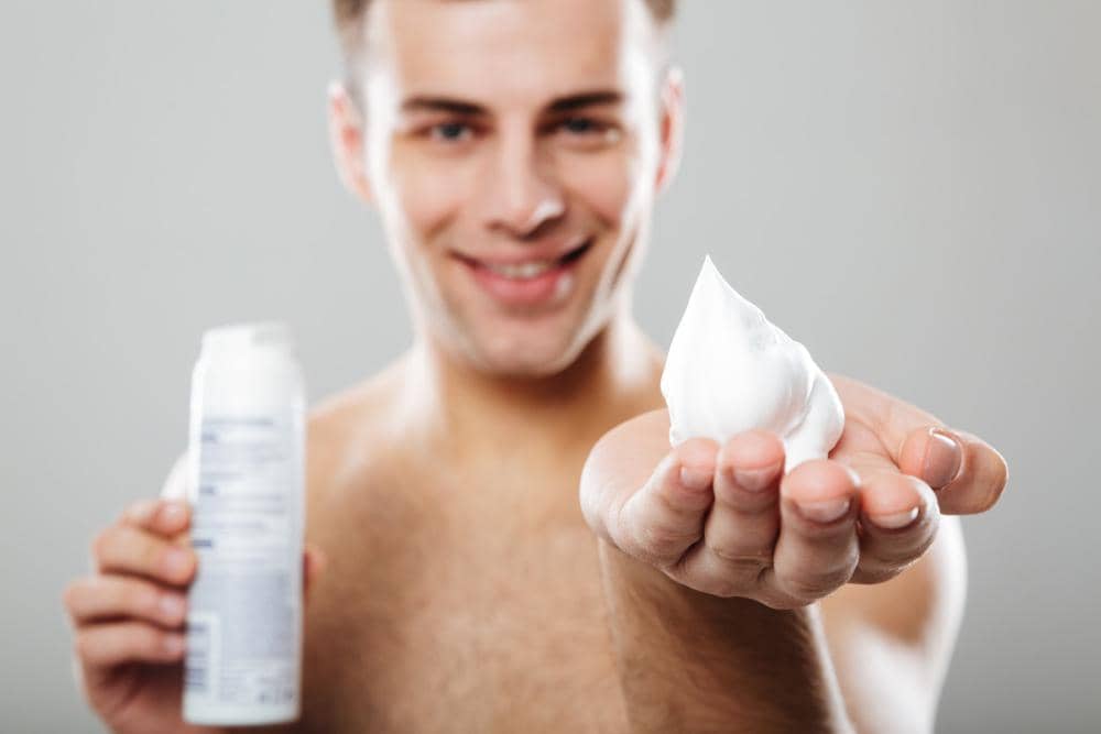ilustrasi shaving cream