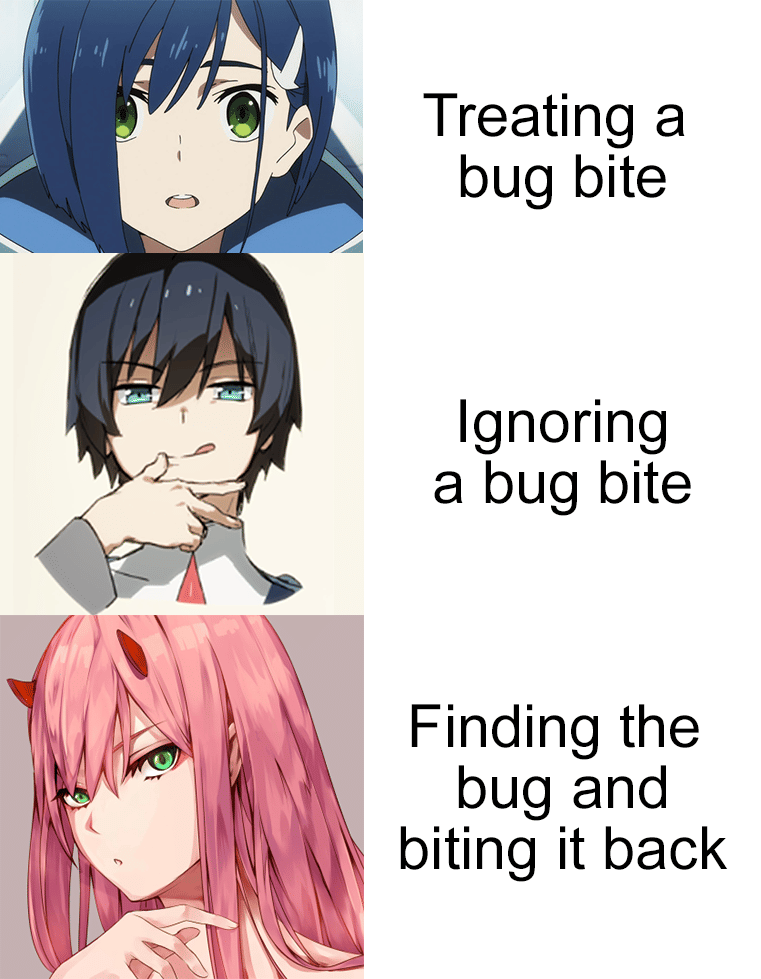 meme anime tentang serangga