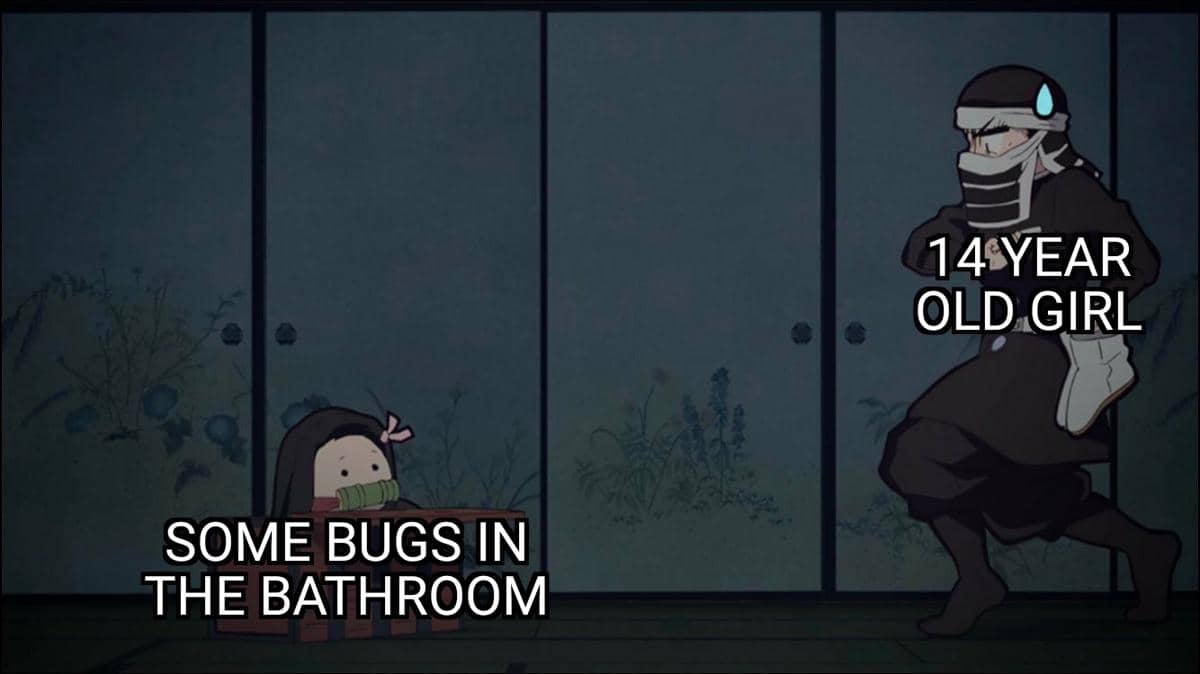 meme anime tentang serangga