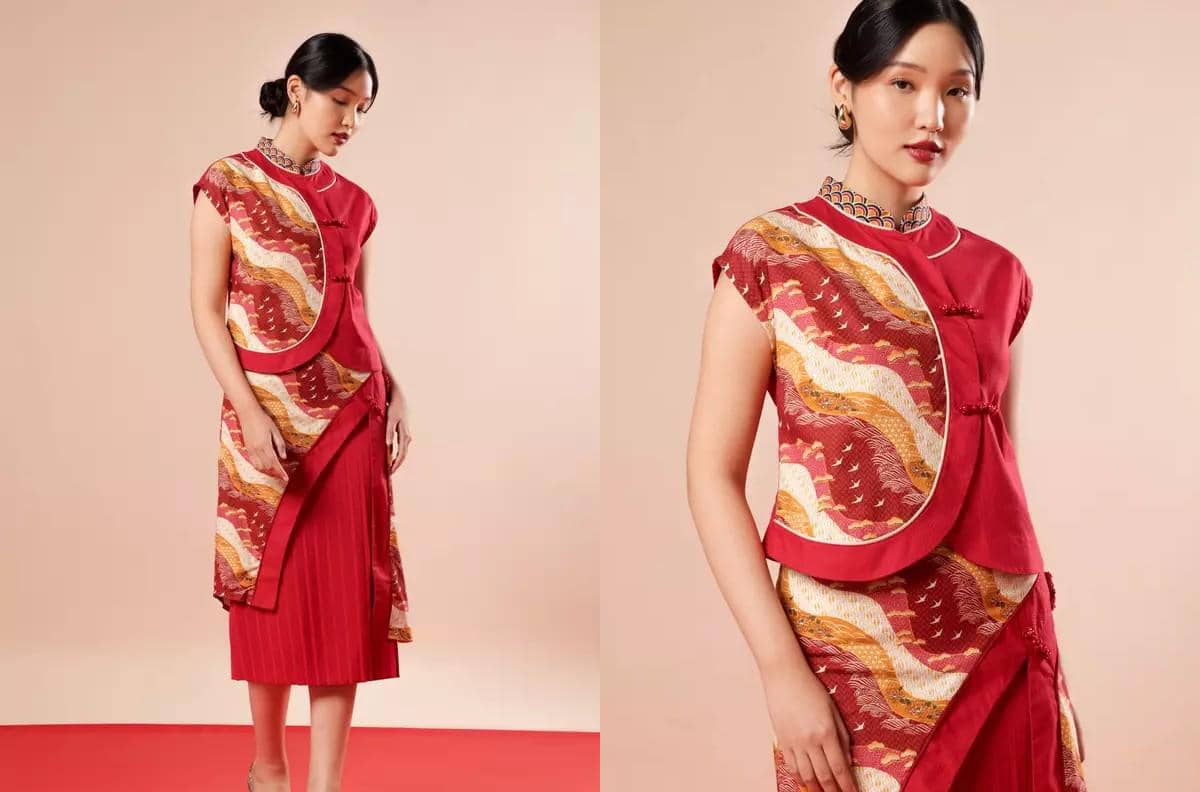 MINIMAL x Melvee  - Printed Cheongsam Top