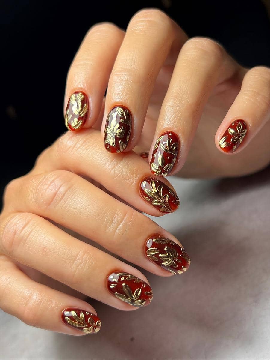 inspirasi nail art tema Imlek