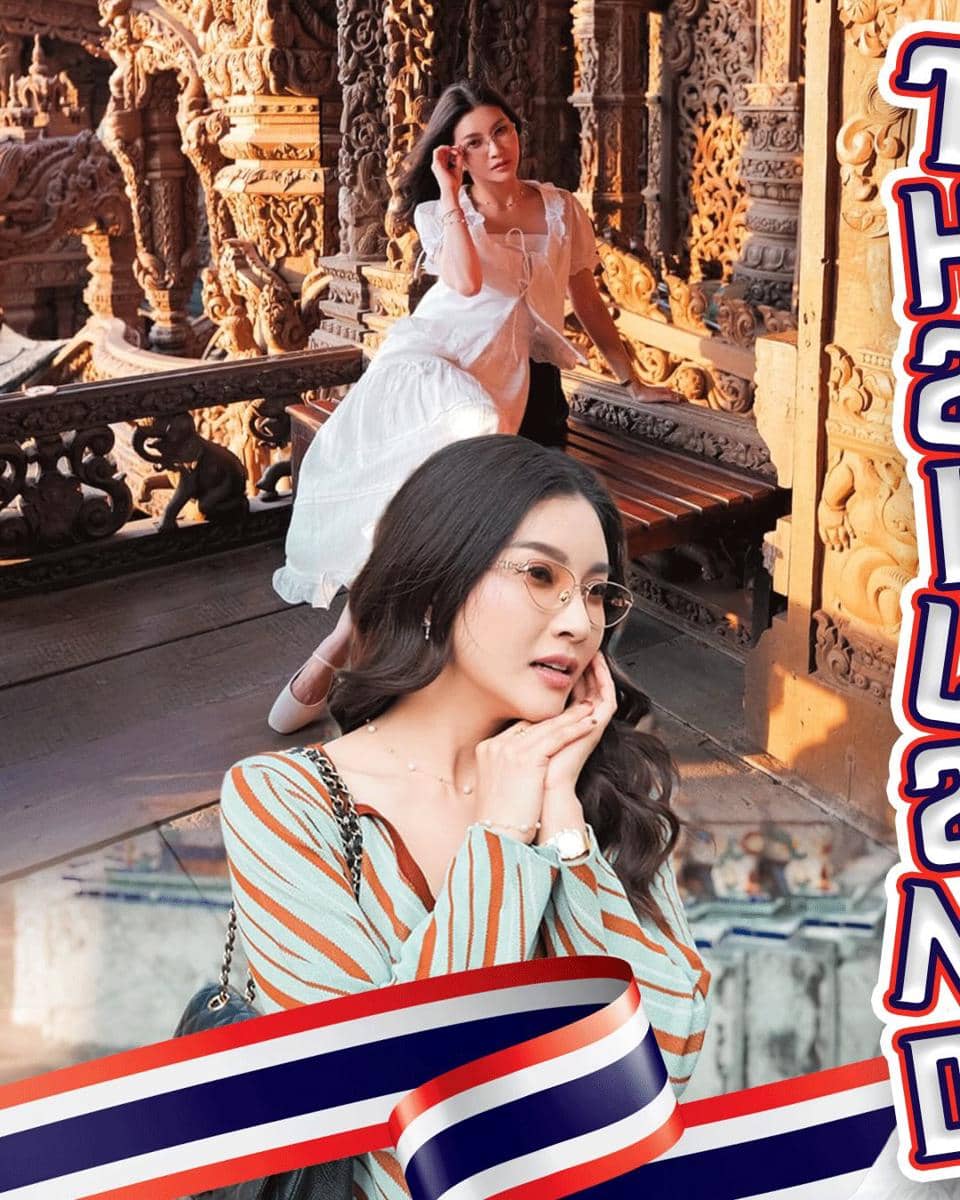 Sarwendah jalan-jalan di Thailand.