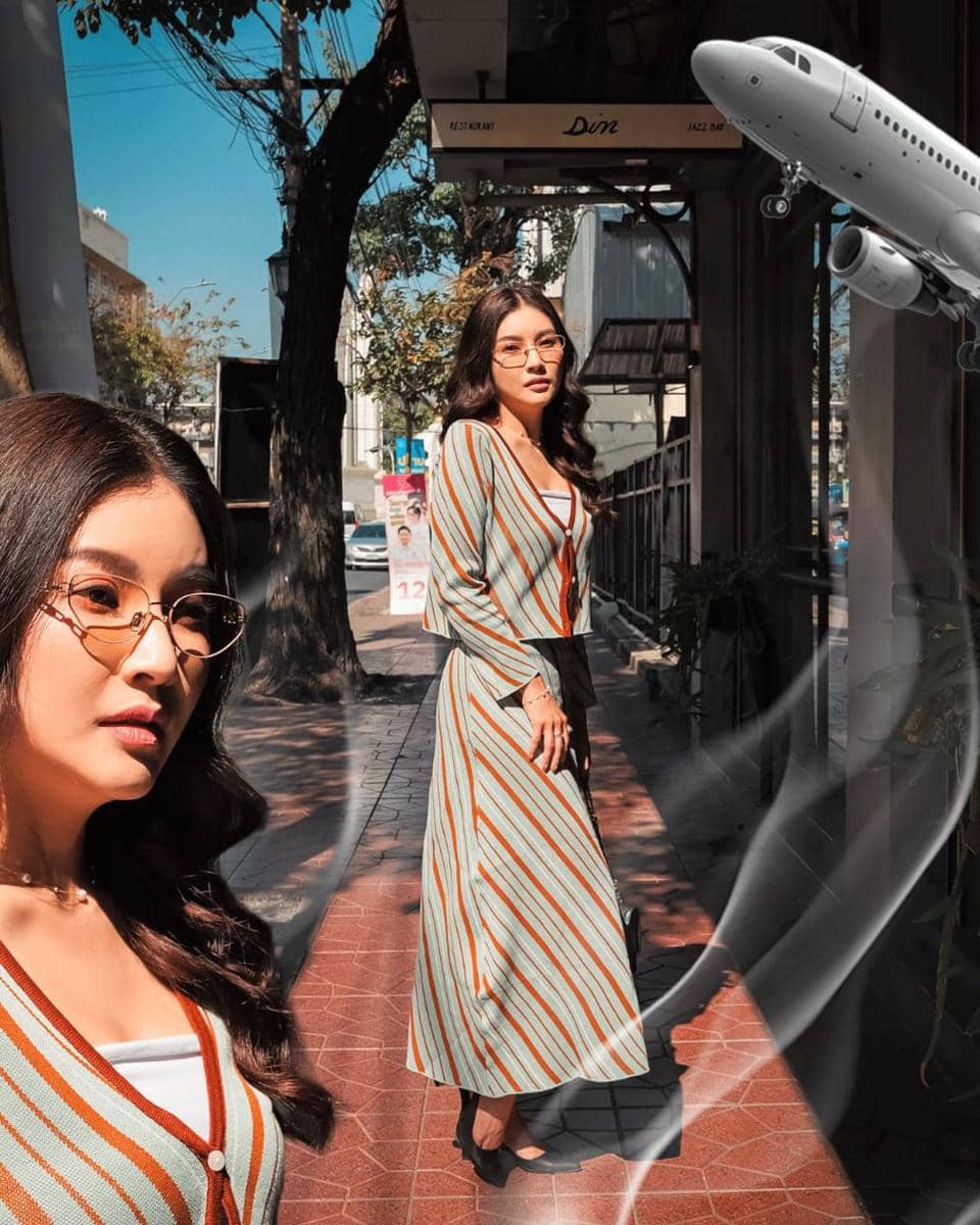 Sarwendah jalan-jalan di Thailand.