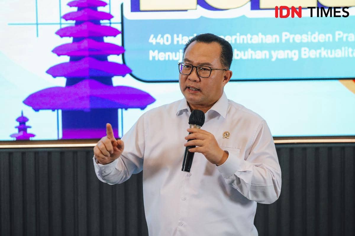 Head of the National Research and Innovation Agency (BRIN), Arif Satria dalam penghargaan Inspiring Newsmaker 2025 pada acara SAT 2026.