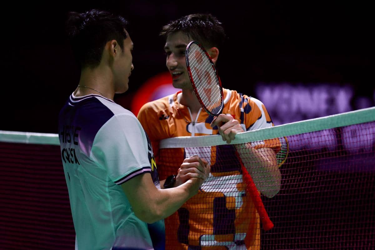 Jonatan Christie berduel dengan wakil Prancis, Christo Popov di India Open 2026