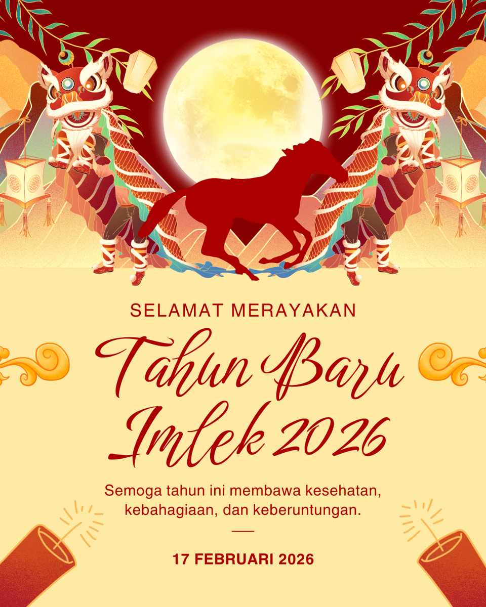 Merah dan Kuning Ilustrasi Modern Tahun Baru Imlek 2026 Instagram Post.png