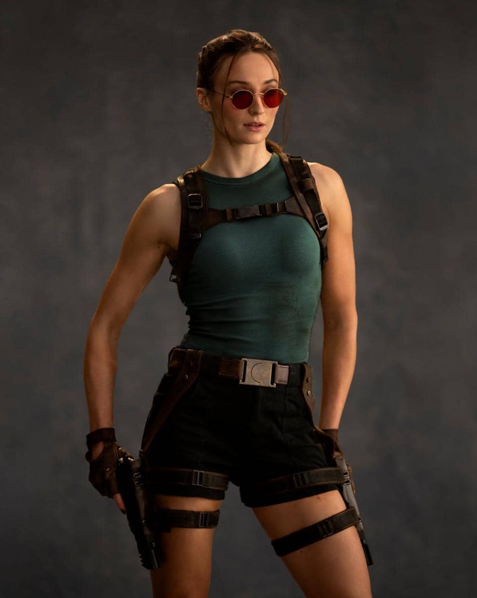 Sophie Turner Lara Croft. (Dok. Prime Video/Tomb Raider)