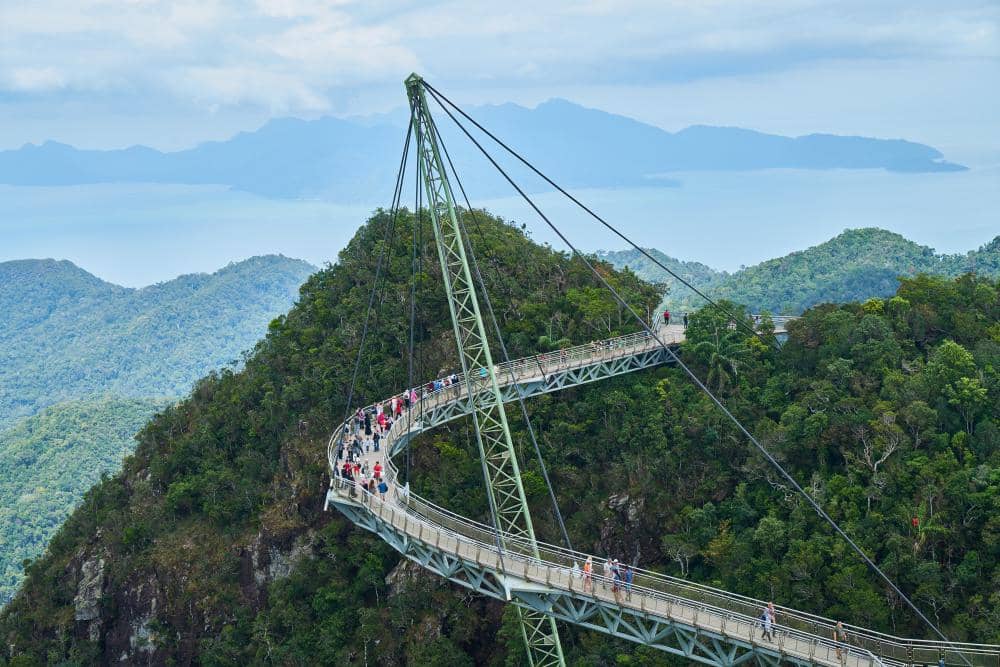 potret Sky Bridge Langkawi