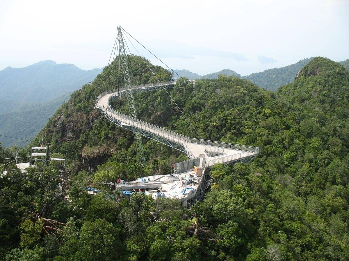 potret Sky Bridge Langkawi