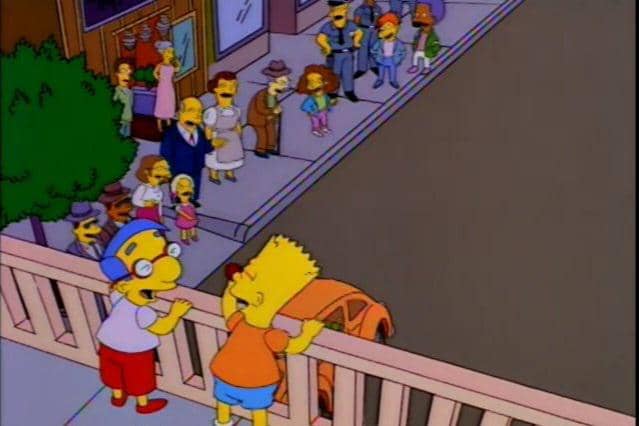 cuplikan adegan dalam kartun The Simpsons: 22 Short Films About Springfield