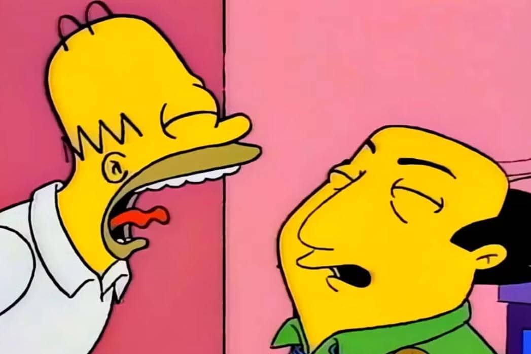 cuplikan adegan dari karakter The Critic dan Bart Simpson dalam The Simpsons: A Star Is Burns