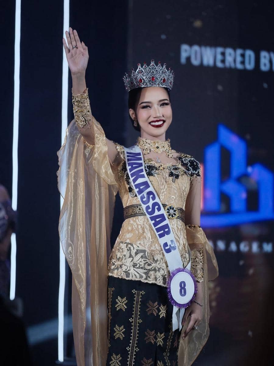 Potret Puteri Indonesia Sulawesi Selatan 2026 Nanda Aprianti 