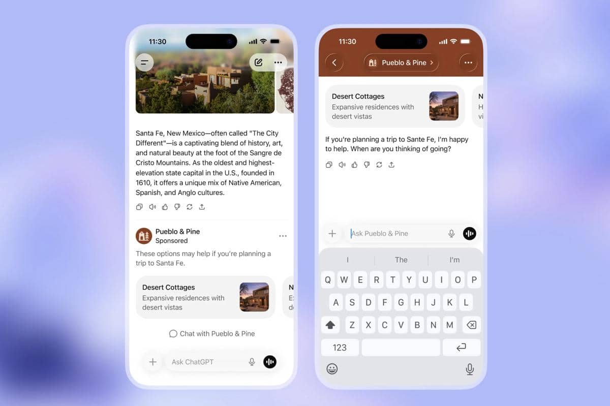 tampilan iklan di ChatGPT