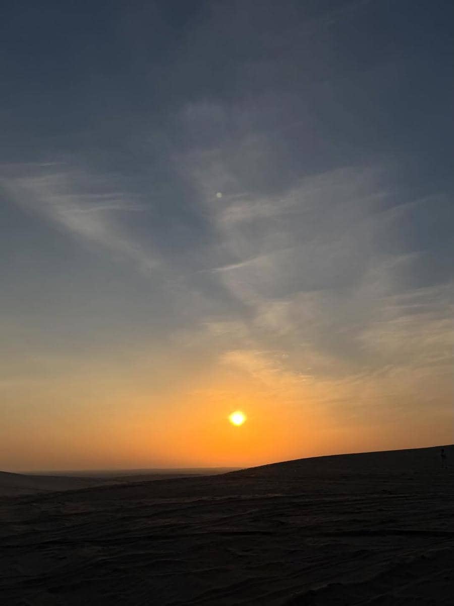 Tyna Dwi Jayanti ikut safari desert di Doha