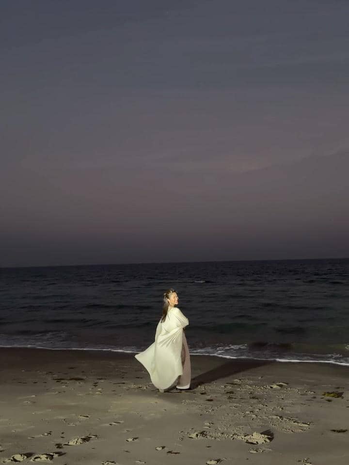 Tyna Dwi Jayanti ikut safari desert di Doha