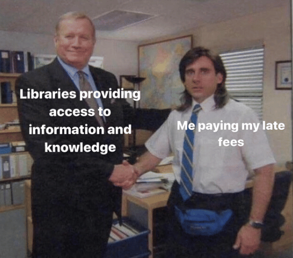 meme perpustakaan