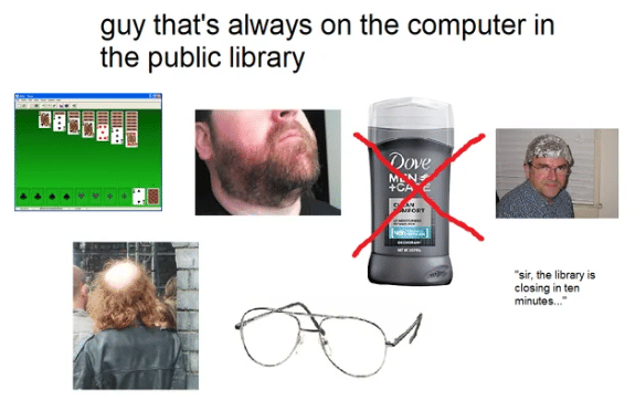 meme perpustakaan