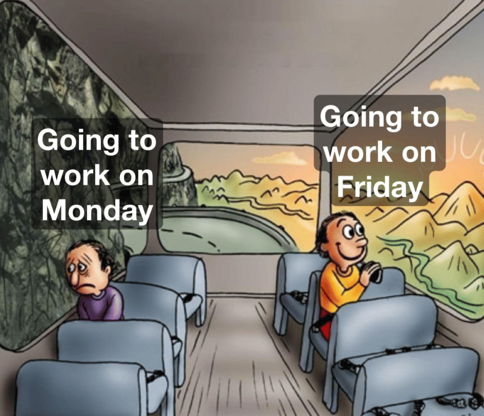 meme kerja di hari jumat 