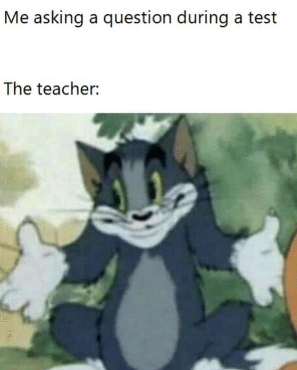 meme bertanya kepada guru 