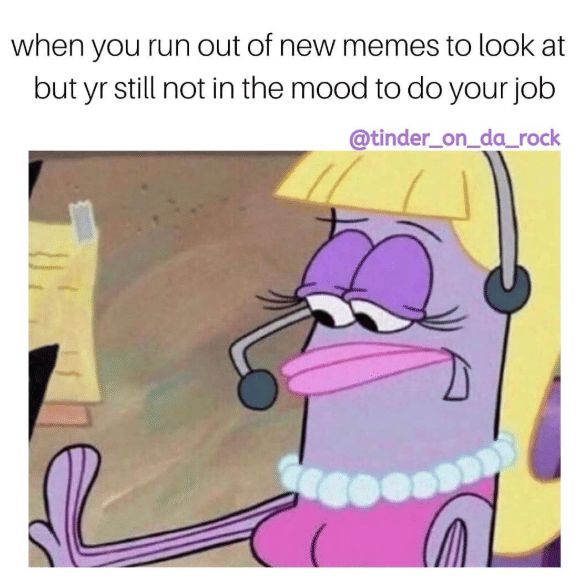 meme momen buang-buang waktu di tempat kerja