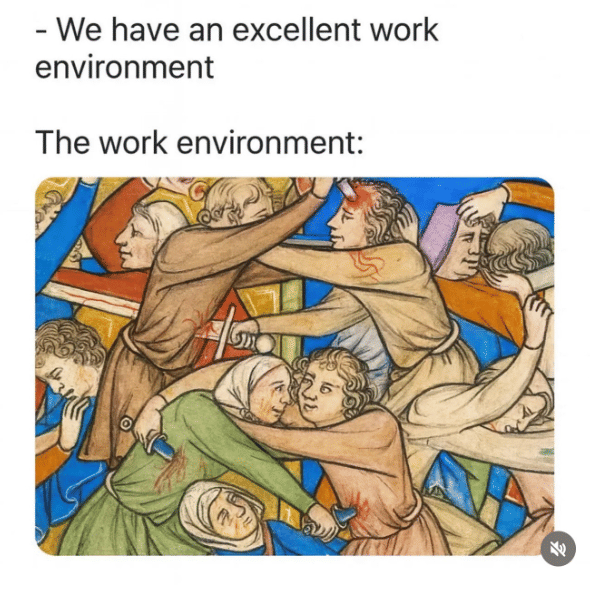 meme tentang lingkungan kerja