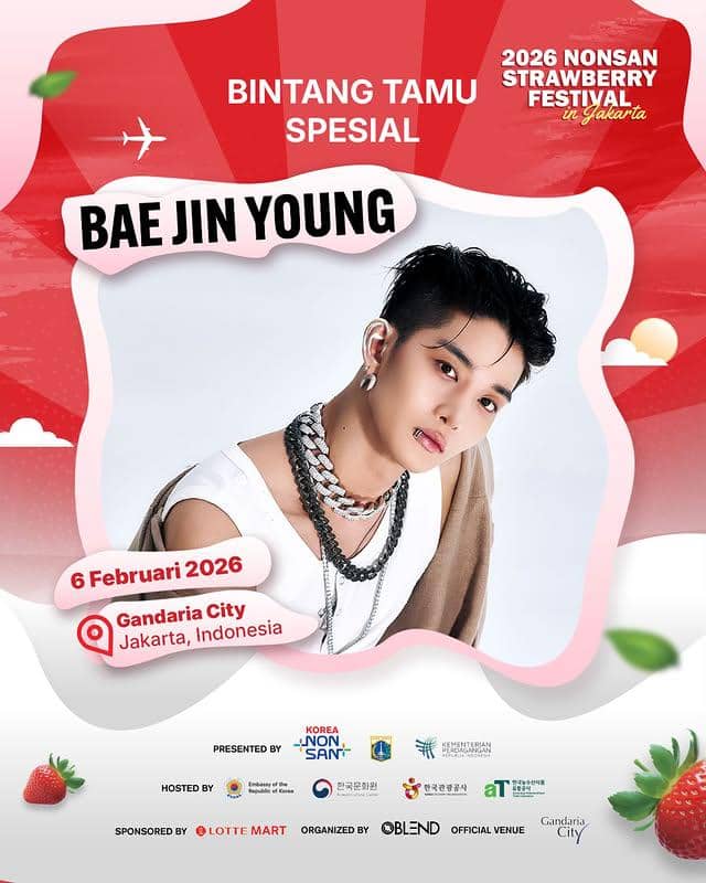 Bae Jinyoung akan hadir di 2026 Nonsan Strawberry Festival Jakarta