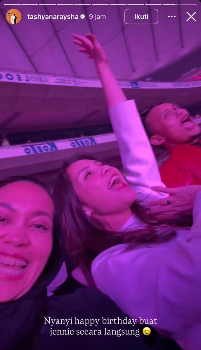 potret Nagita Slavina nonton konser “DEADLINE” BLACKPINK di Jepang