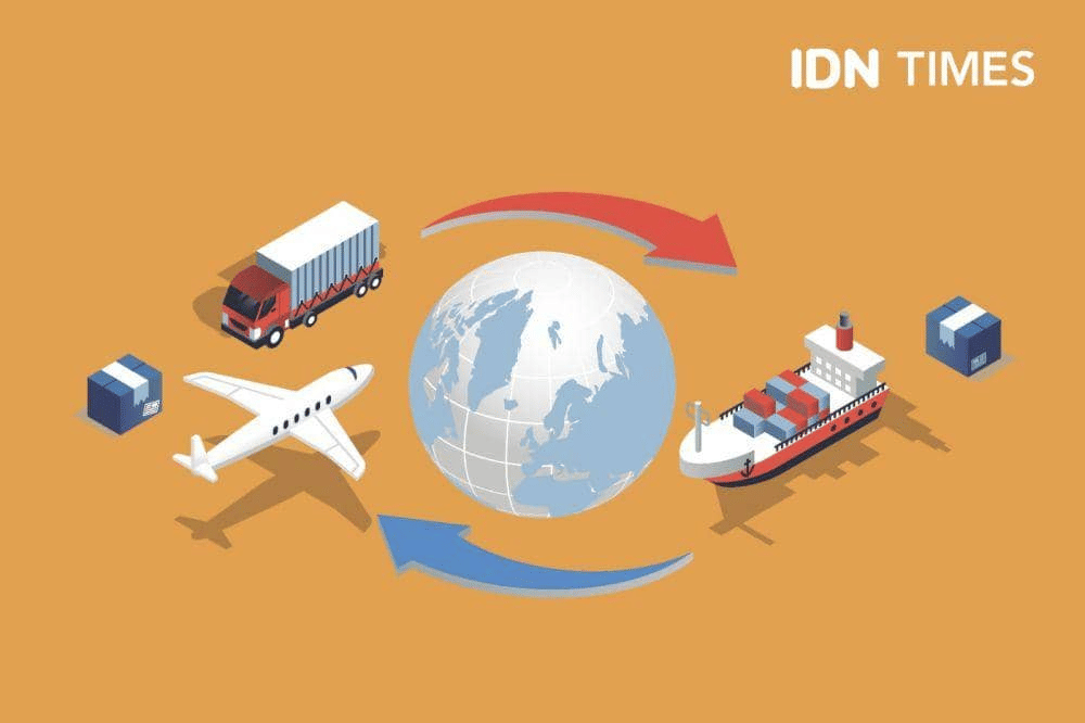 ilustrasi ekspor-impor