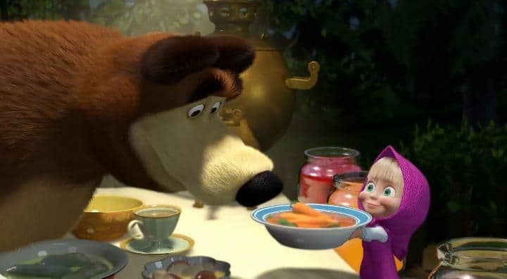 cuplikan Masha and The Bear "Jam Day" 